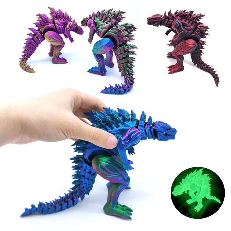3D Printing Drawing - 3D 프린팅 근육질 공룡 액션 피규어