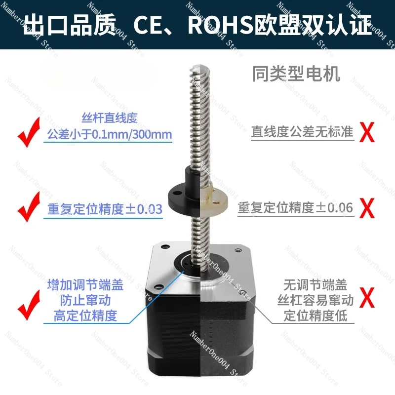 Lead Screw Stepper - 스루 타입 리니어 스테퍼 모터 20