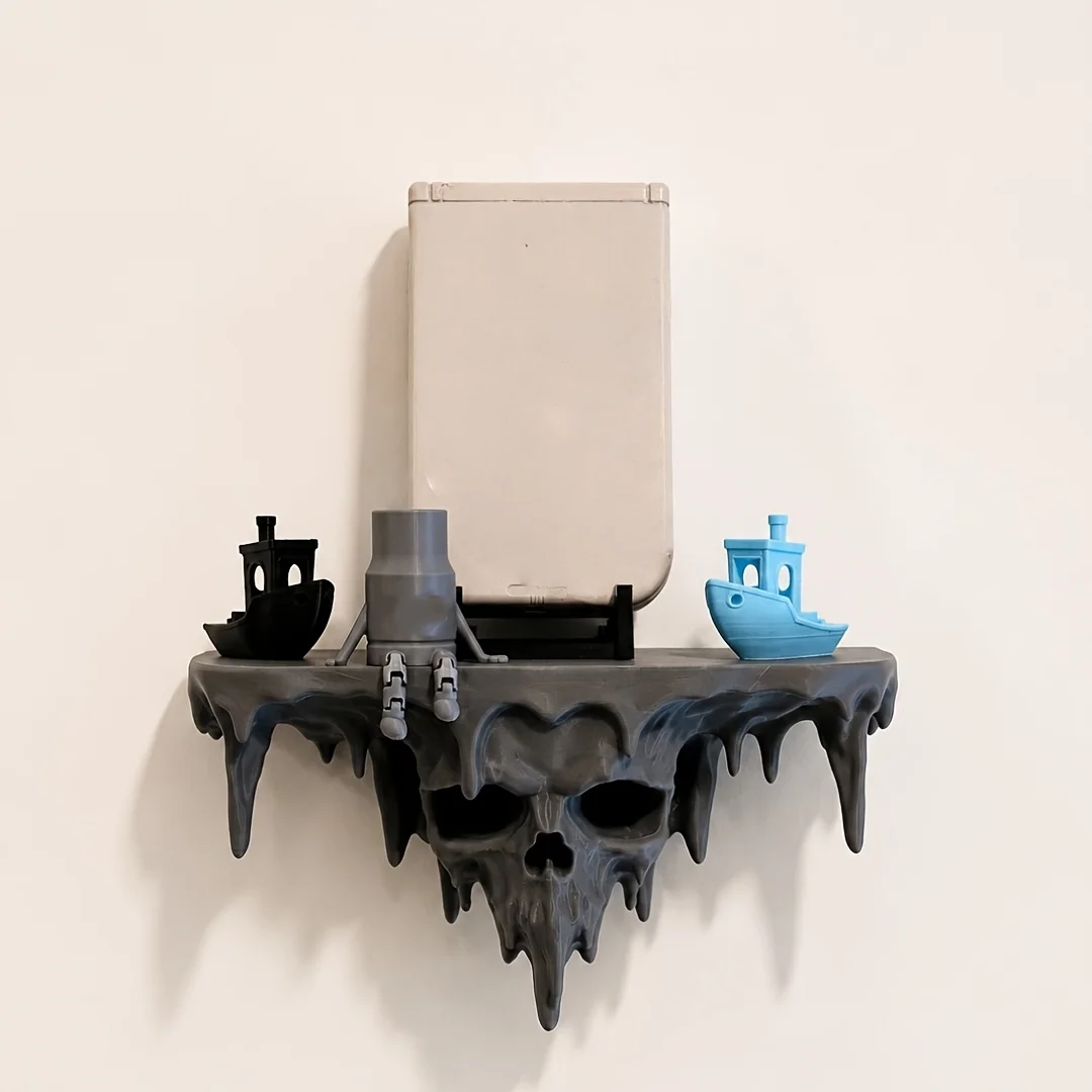 새로운 3D 프린팅된 녹아내리는 해골 모양의 플로팅 선 - 3D Printing Drawing 리뷰 및 가격