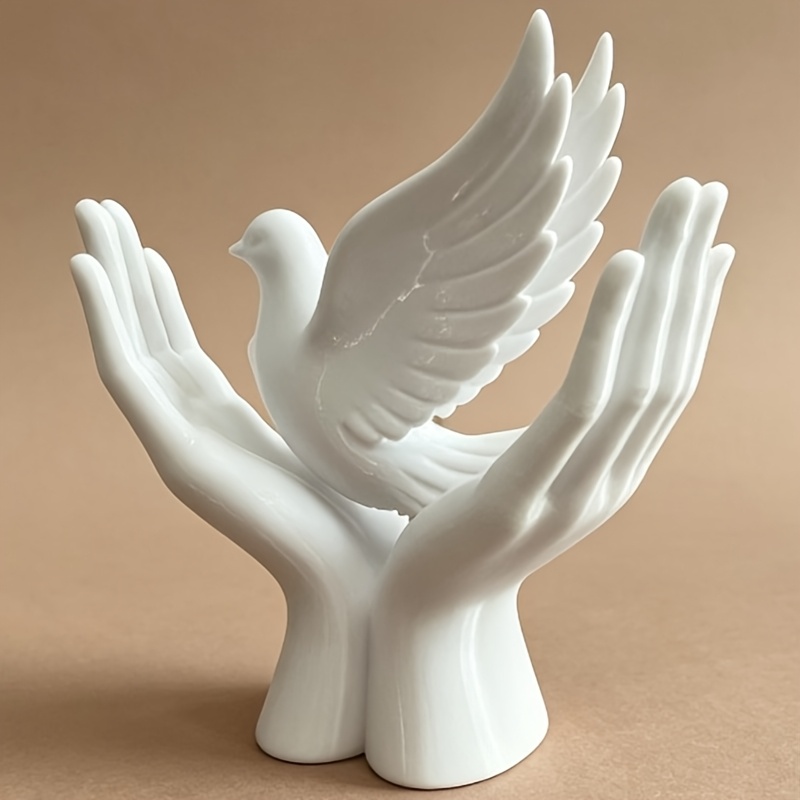 비둘기 디자인의 1피스 평화의 손 조각상, 3D 프린팅 - 3D Printing Drawing 리뷰 및 가격