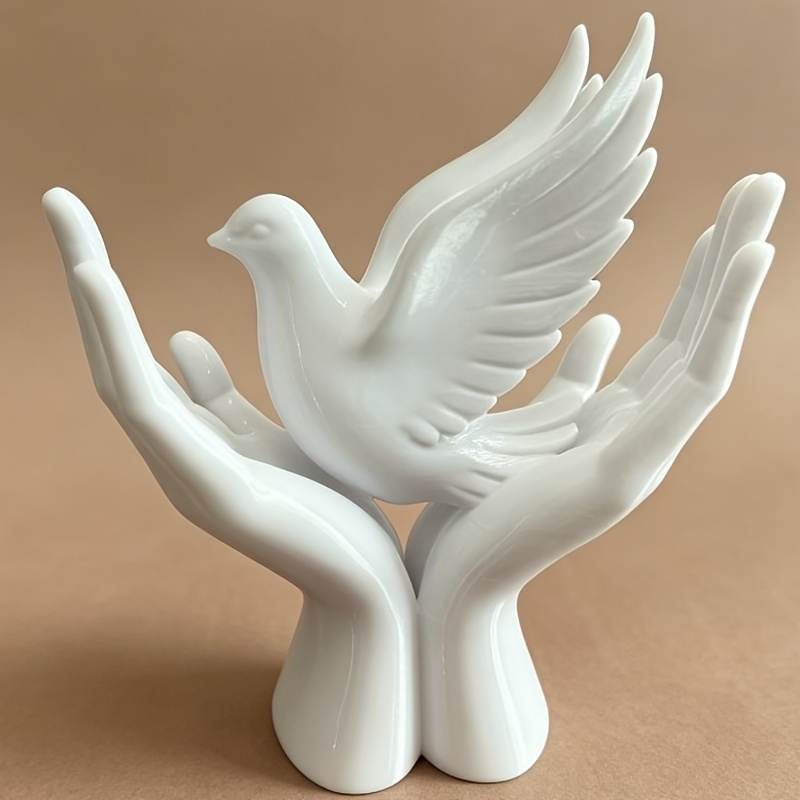 비둘기 디자인의 1피스 평화의 손 조각상, 3D 프린팅 - 3D Printing Drawing 리뷰 및 가격