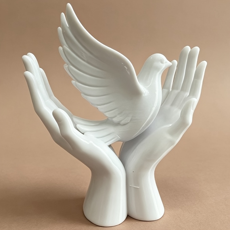 비둘기 디자인의 1피스 평화의 손 조각상, 3D 프린팅 - 3D Printing Drawing 리뷰 및 가격