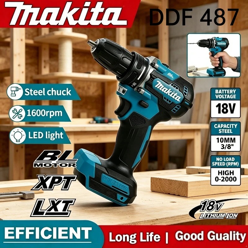 마키타 DDF487 18V 브러시리스 무선 드릴 드라이 - Makita Drill Ddf484 리뷰 및 가격