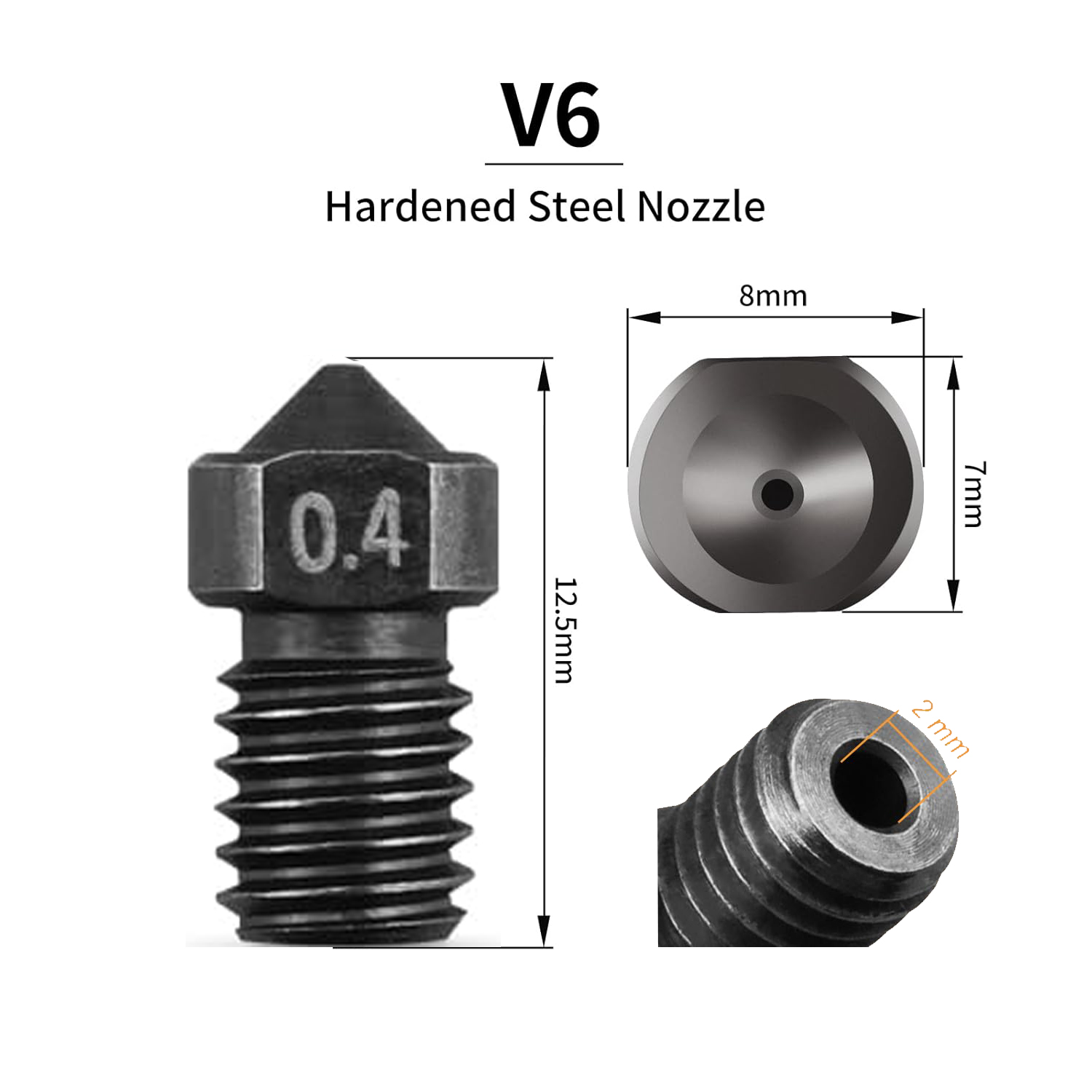 1/2/5PCS E3D V6 압출기 Prusa i3 M - 3D Printing Nozzle 리뷰 및 가격