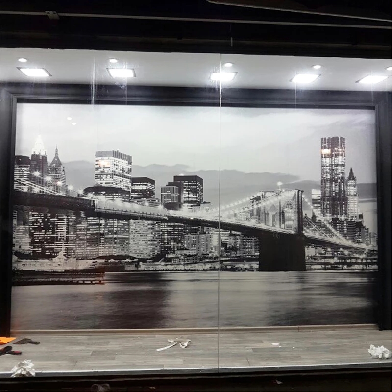 맞춤형 벽화 야경 맨해튼 브리지 뉴욕 유럽 및 미국 도 - 3D Printing York 리뷰 및 가격