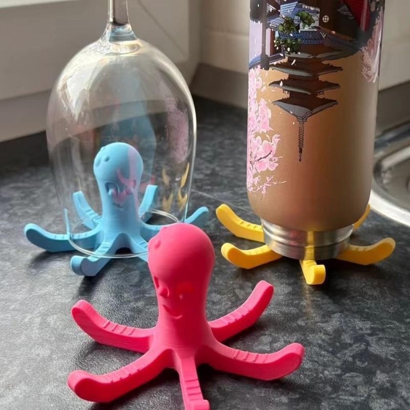 물병과 컵을 빠르게 건조시키는 우수한 품질의 3D 문어 - 3D Printing Quality 리뷰 및 가격