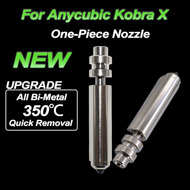 새로운 업그레이드 바이메탈릭 코브라 X 노즐용 퀵 스왑 - 3D Printing Nozzle 리뷰 및 가격
